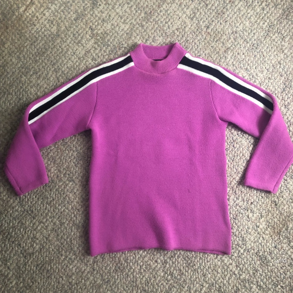 Vintage Magenta Turtleneck Sweater